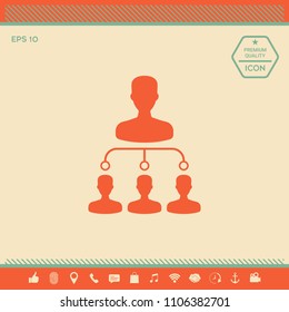 Hierarchy icon symbol