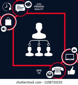 Hierarchy icon symbol