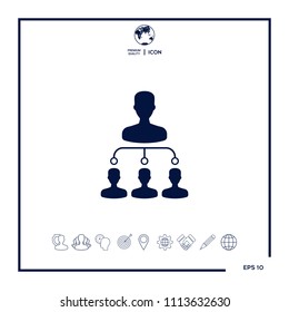 Hierarchy icon symbol