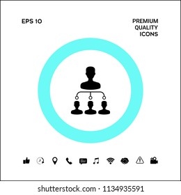 Hierarchy icon symbol