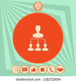Hierarchy icon symbol