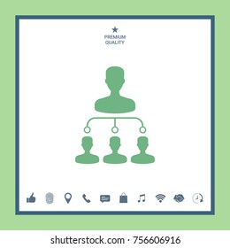 Hierarchy icon symbol