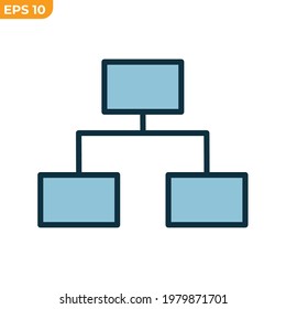 hierarchy icon symbol template for graphic and web design collection logo vector illustration