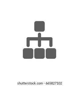 Hierarchy icon in trendy flat style isolated on white background. Symbol for your web site design, logo, app, UI. Vector illustration, EPS