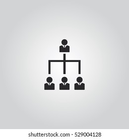 hierarchy icon vector, can be used for web and mobile design