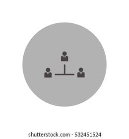 hierarchy icon vector, can be used for web and mobile design