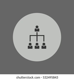 hierarchy icon vector, can be used for web and mobile design