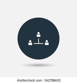 hierarchy icon vector, can be used for web and mobile design.
