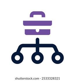 Icono de jerarquía. Vector Icono de doble tono para su Sitio web, móvil, presentación y diseño de logotipo.