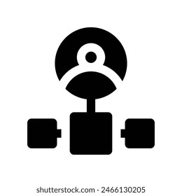 hierarchy icon. vector glyph icon for your website, mobile, presentation, and logo design.