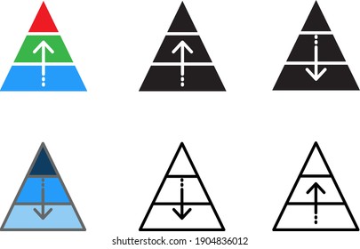 Hierarchy icon , vector illustration