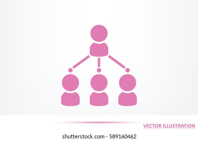 hierarchy icon vector illustration