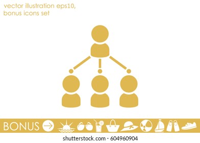 hierarchy icon vector illustration