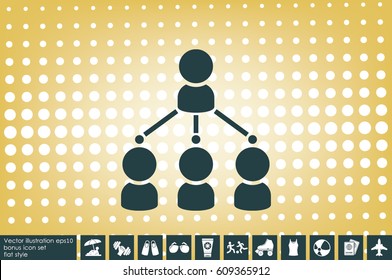 hierarchy icon vector illustration