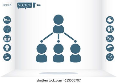 hierarchy icon vector illustration