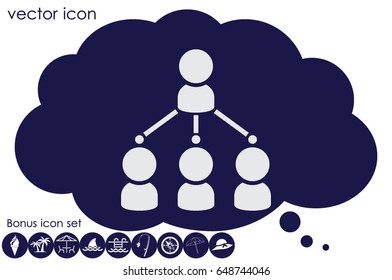 hierarchy icon vector illustration