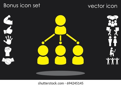 hierarchy icon vector illustration