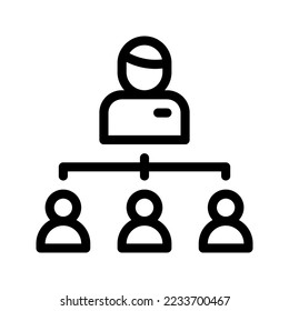 Hierarchy icon vector illustration logo template isolated on white background