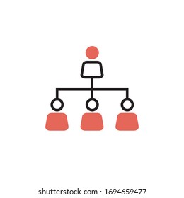 hierarchy icon vector illustration modern style design. isolated on white background