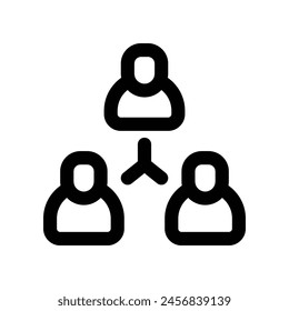 hierarchy icon. vector line icon for your website, mobile, presentation, and logo design.