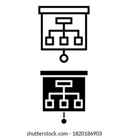 Hierarchy icon vector set. company illustration sign collection. concept symbol.