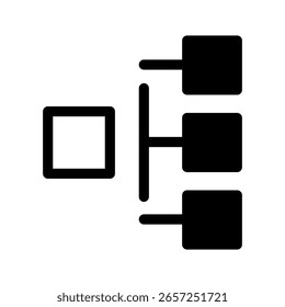 Ilustración de diseño de símbolo de Vector de icono de jerarquía