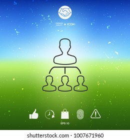 Hierarchy - line icon