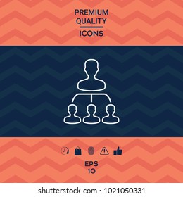 Hierarchy - line icon