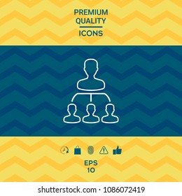 Hierarchy - line icon