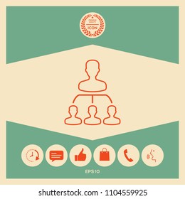 Hierarchy - line icon
