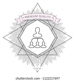 Hierarchy - line icon