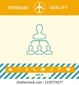 Hierarchy - line icon