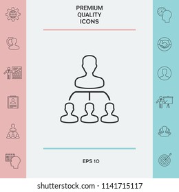 Hierarchy - line icon