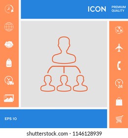 Hierarchy - line icon