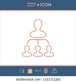 Hierarchy - line icon