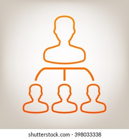 Hierarchy - line icon.