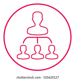 Hierarchy - line icon