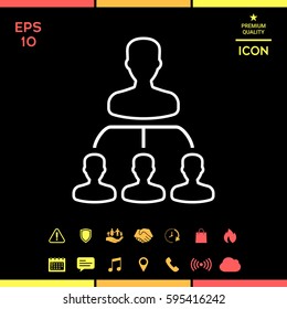 Hierarchy - line icon