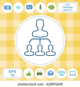 Hierarchy - line icon