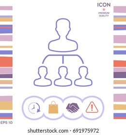 Hierarchy - line icon