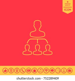 Hierarchy - line icon
