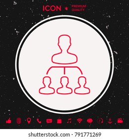 Hierarchy - line icon