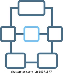 Hierarchy Line Two Colour Icon