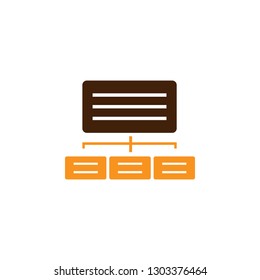 Hierarchy, map icon. Element of Web Optimization icon for mobile concept and web apps. Detailed Hierarchy, map icon can be used for web and mobile