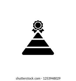 Hierarchy of needs vector icon