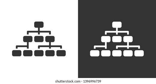 Hierarchy Organization Symbol Icon Vector
