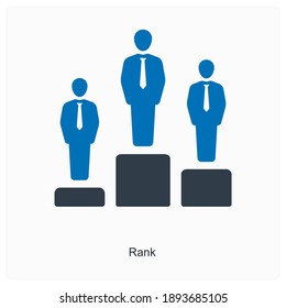 Hierarchy or ranking icon concept