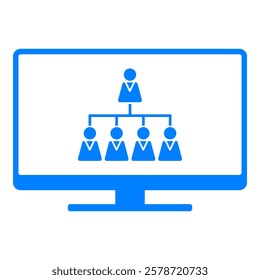 Hierarchy and screen on white