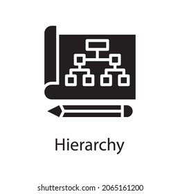 Hierarchy Solid Icon Design illustration. Web Analytics Symbol on White background EPS 10 File
