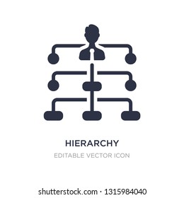 hierarchy structure icon on white background. Simple element illustration from Business concept. hierarchy structure icon symbol design.
